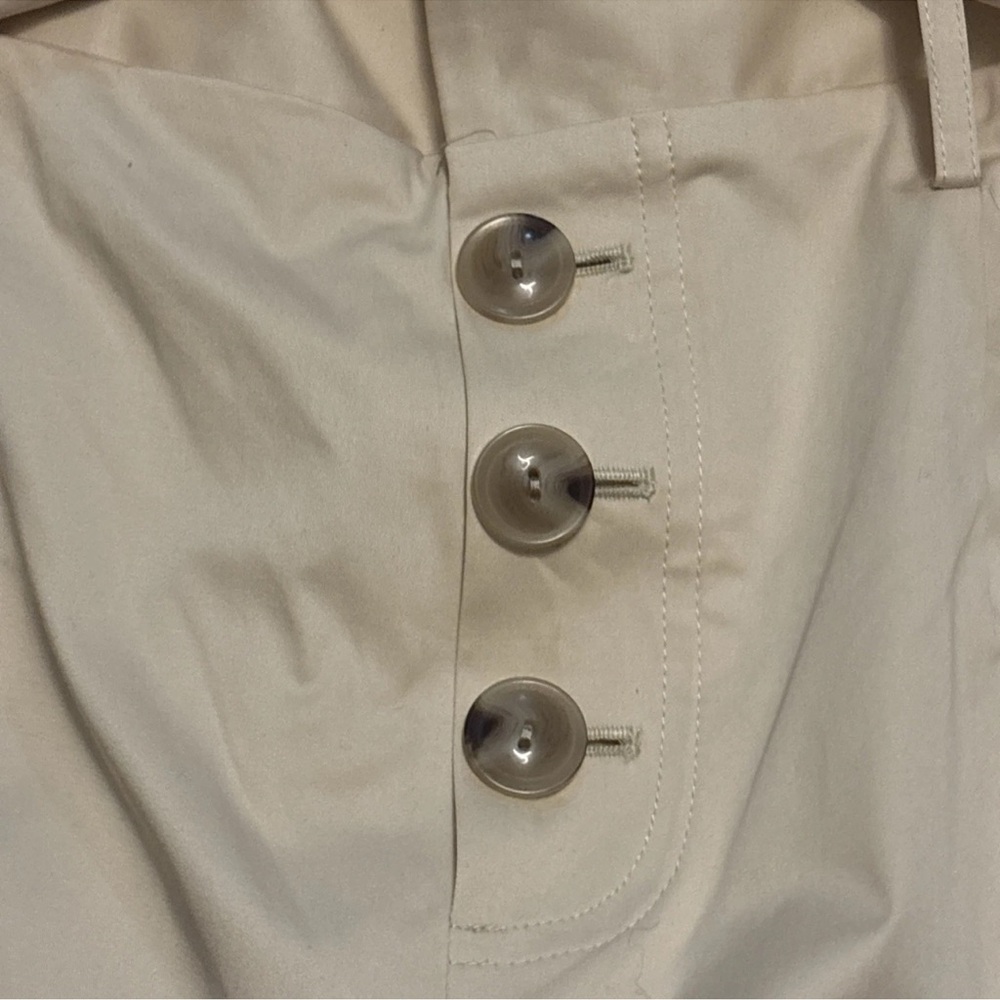 Antonio Melani Womens Sadie Parchment High Waisted WideLeg Button Front Pants 14 - Picture 12 of 12